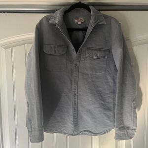 J Crew - Wallace and Barnes Chamois Shirt - light blue